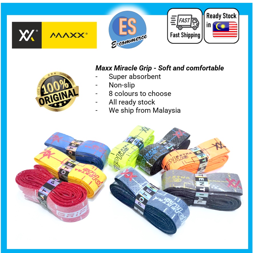MAXX MIRACLE REPLACEMENT PU SOFT GRIP BADMINTON GRIP