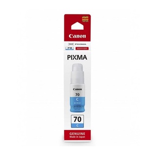 Canon GI-70C น้ำหมึกพิมพ์แบบขวด สีฟ้า ของแท้ PIXMA GM2070  Canon PIXMA G5070  Canon PIXMA G6070