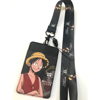 LUFFY   สายคล้องคอ สายคล้องบัตร ที่ใส่บัตร ซองใส่บัตร ที่ใส่บัตร พร้อมสายคล้องคอ ลาย LUFFY  ลูฟี่ a  งานดี สวยงาม สำหรับ