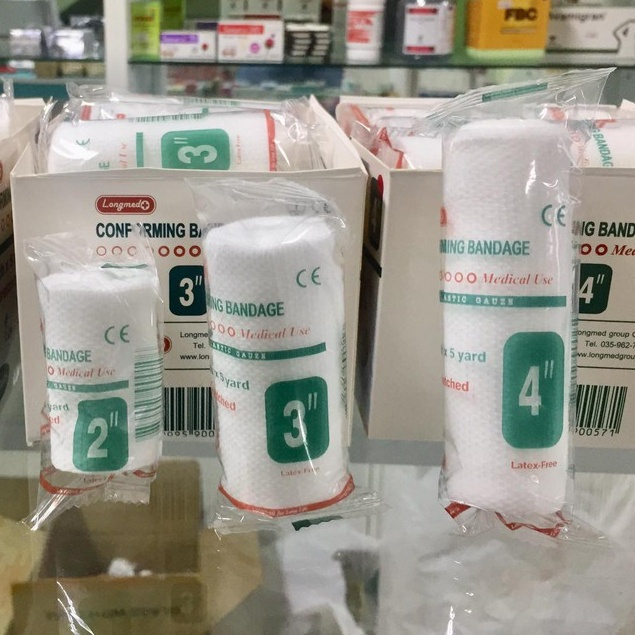 CONFORM BANDAGE  Longmed  (ผ้าพันแผลม้วนชนิดยืดหยุ่น)