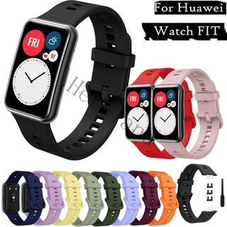 สายนาฬิกาข้อมือซิลิโคนสําหรับ Huawei Watch Fit Replacement strap