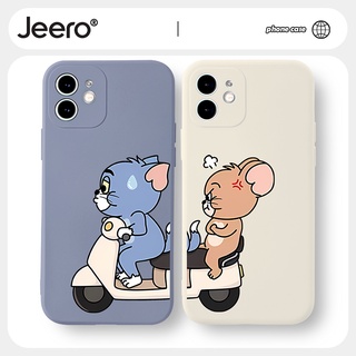 Jeero เคสคู่ เคสไอโฟน คู่รัก กันกระแทกซิลิโคนนุ่มน่ารักตลก เคสโทรศัพท์ Compatible for iphone 14 13 12 11 Pro Max SE 2020 X XR XS 8 7 ip 6S 6 Plus HFF1482