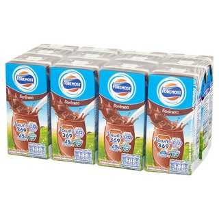 🔥สินค้าขายดี!! โฟร์โมสต์ ผลิตภัณฑ์นมยูเอชที รสช็อกโกแลต 180มล. x 12 กล่อง Foremost Chocolate Flavoured UHT Milk Product