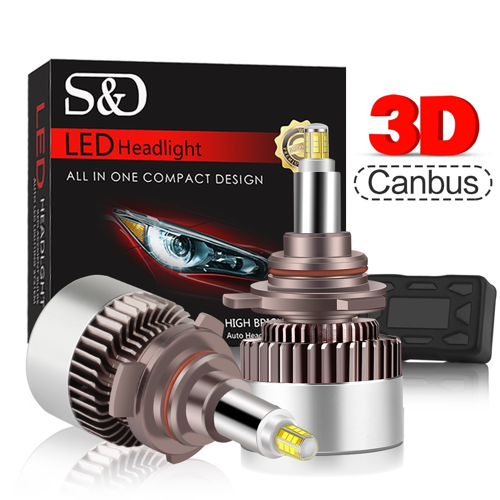 หลอดไฟหน้ารถยนต์ Led H7 25000LM H8 HB3 9005 HB4 9006 H11 9012 HIR2 H1 12 ด้าน 80W พลังงานสูง สําหรับ