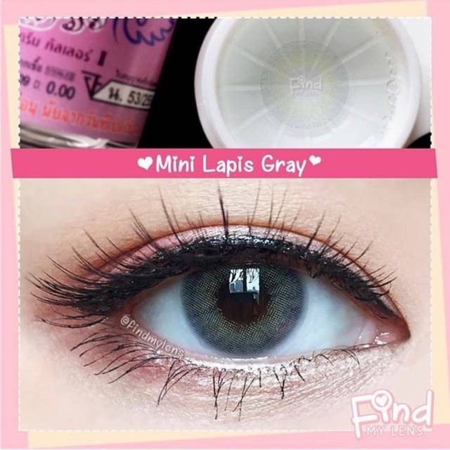 💜 Mini Lapis Gray มินิ สีเทา เทา สายฝอ ตาฝรั่ง Dream Color1 Contact Lens คอนแทคเลนส์ ค่าสายตา สายตาสั้น แฟชั่น Miszy