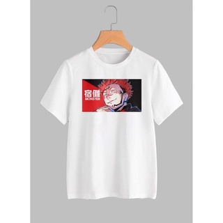 เสื้อยืดผ้าฝ้ายพิมพ์ลายคลาสสิก Best-sellingเสื้อยืดลายการ์ตูน JUJUTSU KAISEN ผ้า Cotton 100 ผ้า เกรด