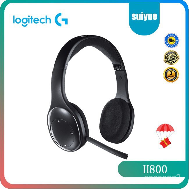 Logitech H800 Wireless Headset With Noise Canceling Microphone Bluetooth Headset Shopee Thailand