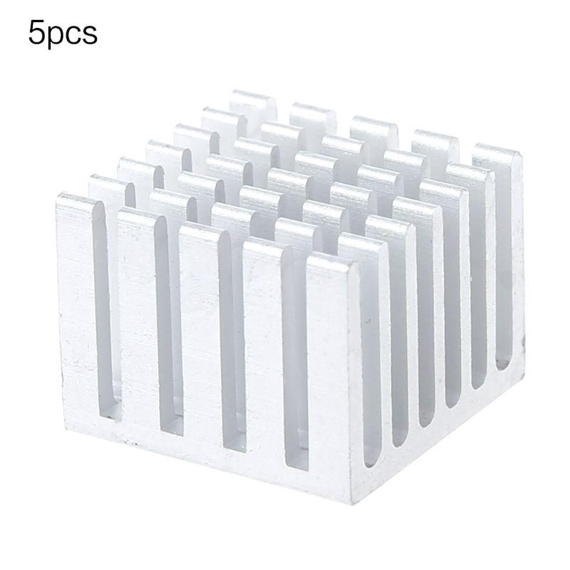 5Pcs/Set 20x20x15mm Cooling Heatsink CPU GPU IC Chip Aluminum Heat Sink Radiator