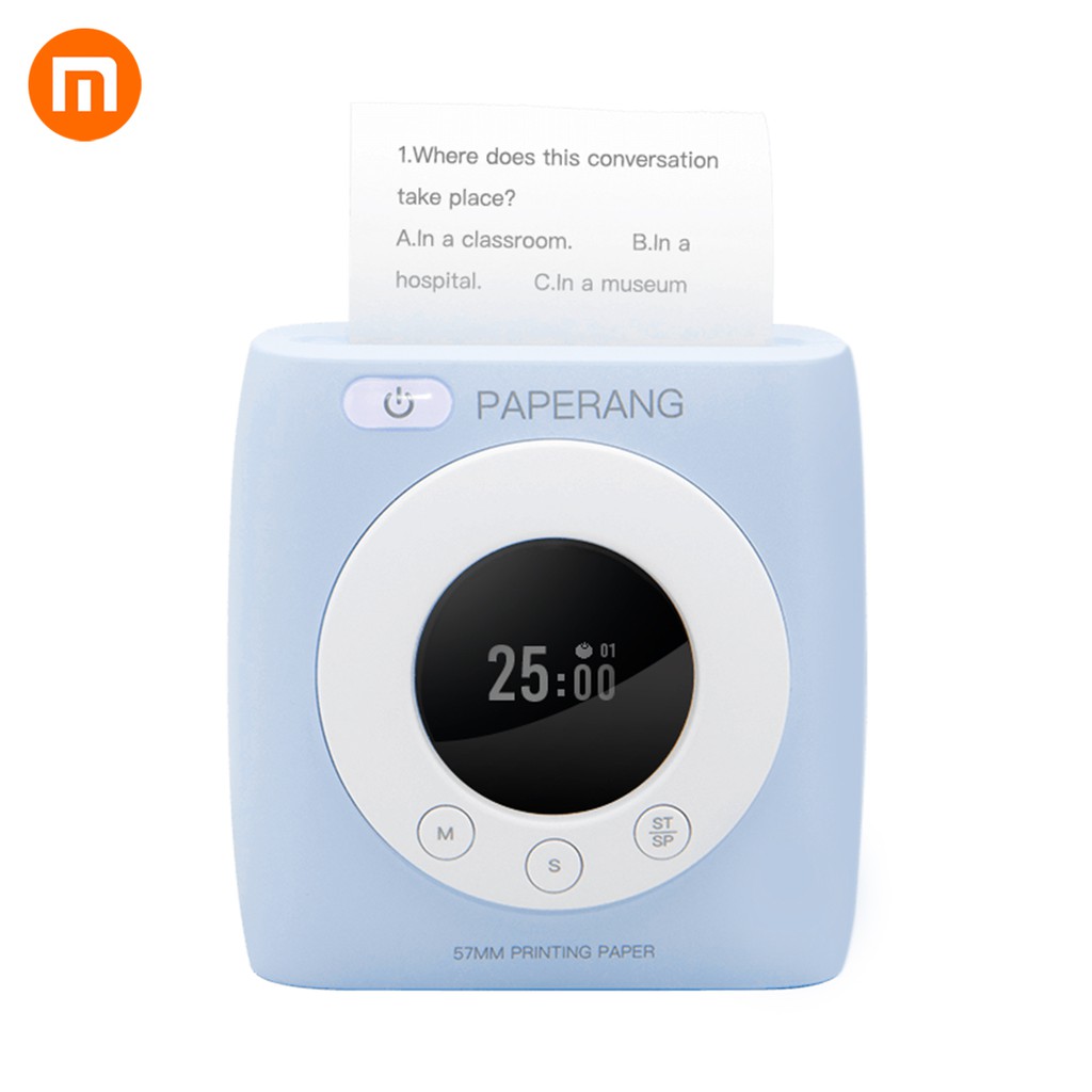 Xiaomi Paperang Smart laber เครื่องพิมพ์แบบพกพา 300 DPI Bluetooth 4.0 Support APP