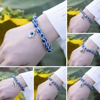 เครื่องประดับแฟชั่นสายรัดข้อมือลูกปัดแก้วฮวงจุ้ย Fuzhu