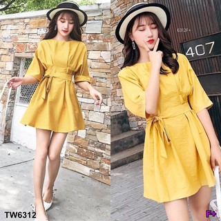 Dress เดรสสีพื้น