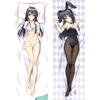 พร้อมส่ง ปลอกหมอน ลายอนิเมะ Seishun Buta Yarou Sakurajima Mai Dakimakura ขนาด 150*50 ซม. สําหรับกอดร่างกาย