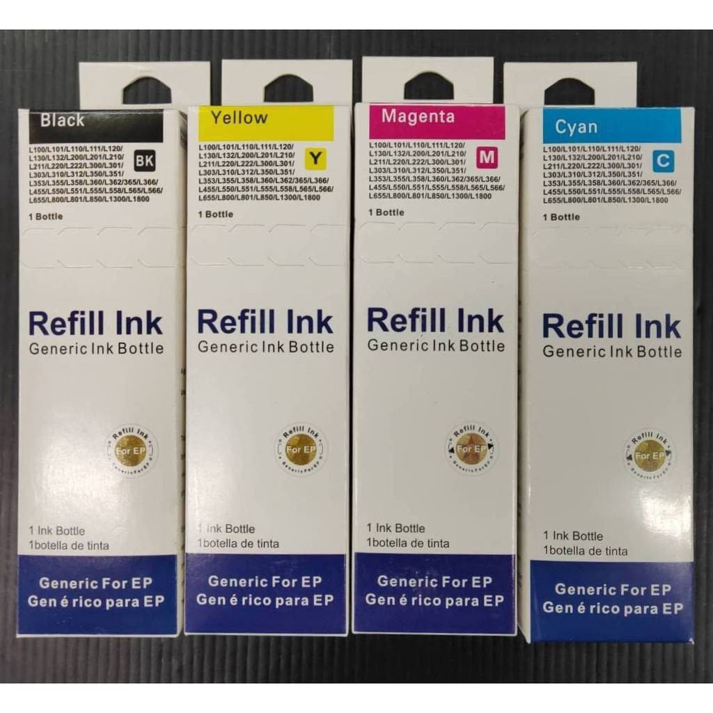 หมึกEpson Premium Ink T6641/T6642/T6643/T6644 BK/C/M/Y เกรด A --