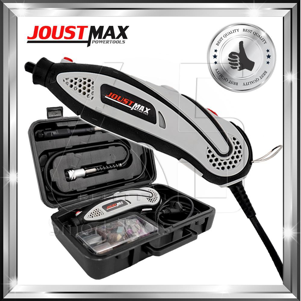 JOUSTMAX เครื่องเจียร์ มินิ แกะสลัก เจียร์สายอ่อน ปรับความเร็วได้ 6 ระดับ พร้อมอุปกรณ์เสริม รวม 103 