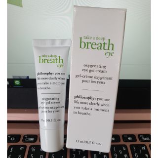 Philosophy
Take A Deep Breath Oxygenating Eye Gel Cream
15ml พร้อมส่งจ้าา♥️♥️