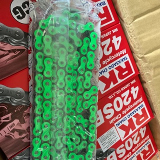 โซ่ RK 420- 120ข้อ สีเขียว แข็งแรง ไม่ยืดง่าย🟢🟢