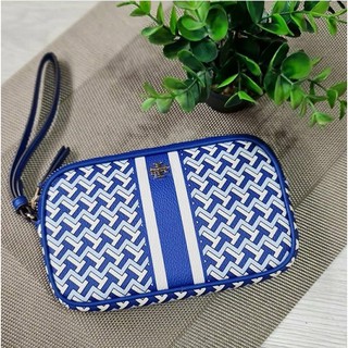 👑ผ่อน0%~แท้100%👑 Tory Burch T Zag Wristlet •รุ่น: 64282 สีน้ำเงิน