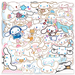 สติกเกอร์ PVC ลายการ์ตูน Cinnamoroll Sanrio น่ารัก กันน้ํา 50 ชิ้น ต่อแพ็ค (2)