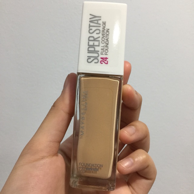 Maybelline super stay 24 full coverage foundation #128