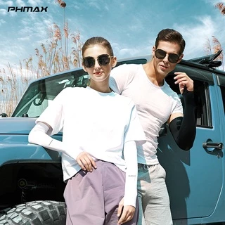 PHMAX ขี่จักรยานแขนน้ําแข็งผ้าระบายอากาศป้องกันรังสียูวีวิ่งแขนแขนฟิตเนสบาสเกตบอลข้อศอก เบาะ
