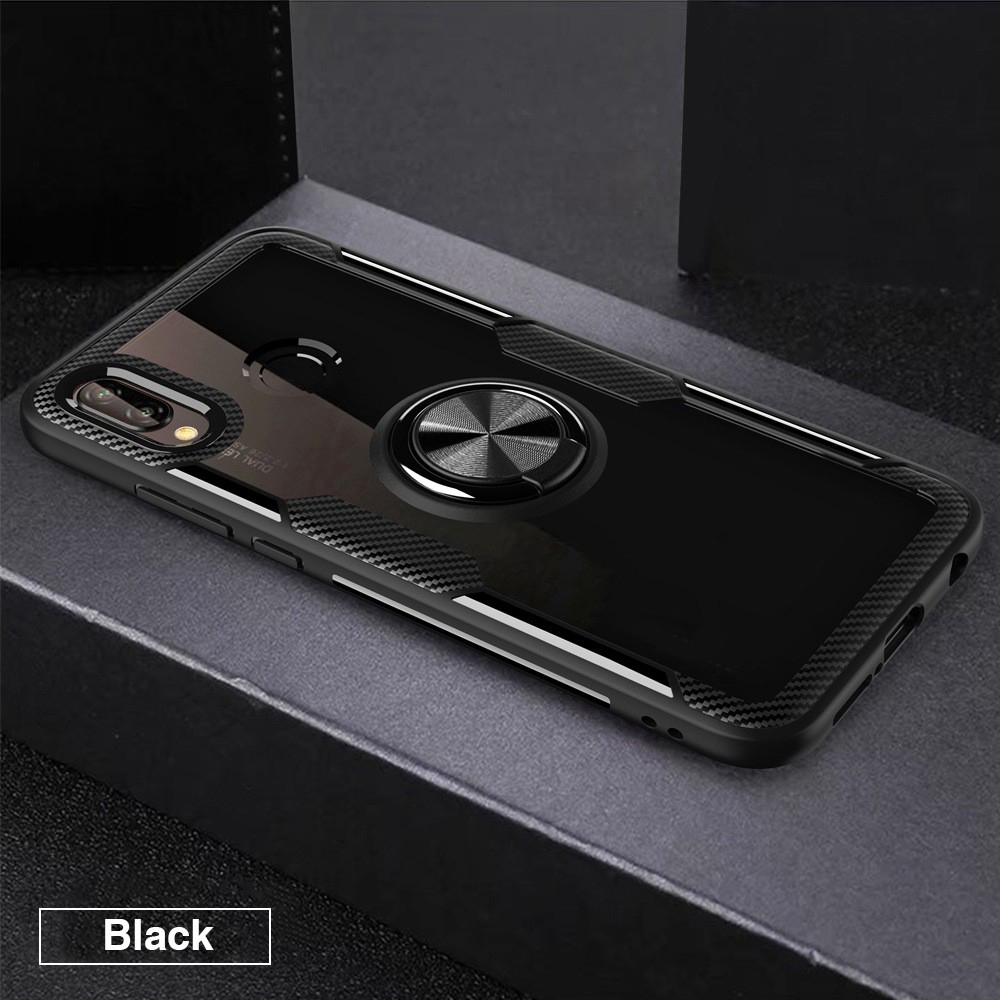 Vivo X21 V9 NEX A NEX S X23 Symphony Ultra-Thin Stand Holder Finger Ring Clear Phone Case เคสโทรศัพท์มือถือติดรถยนต์ #8