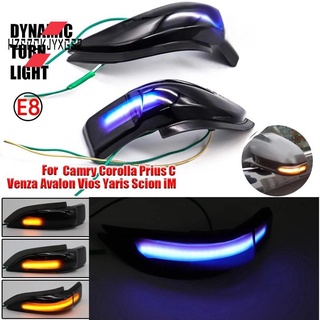 กระจกมองหลังรถยนต์ไฟ Led ไฟเลี้ยวสําหรับ Toyota Corolla Yaris Xp130