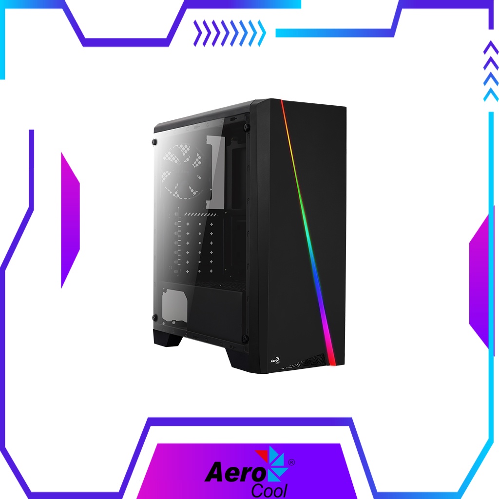 AEROCOOL - ATX CASE CYLON RGB เคสคอมพิวเตอร์ รับประกัน 1 ปี