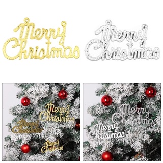 [ Merry Christmas ตัวอักษรภาษาอังกฤษสําหรับแขวนตกแต่งบ้านห้องนอนเด็ก