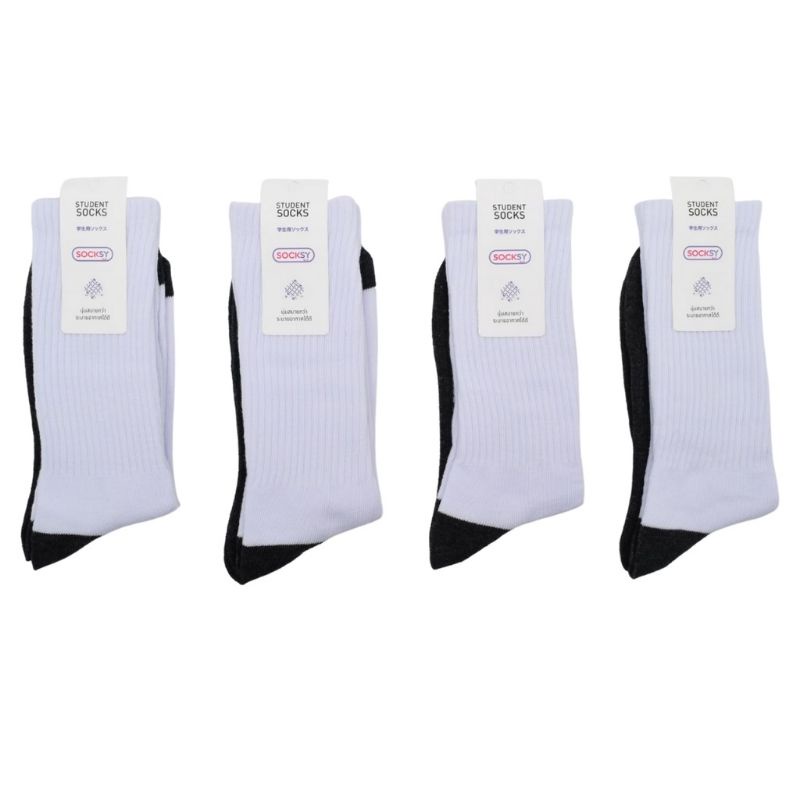 ถุงเท้าข้อยาวครึ่งแข้ง มี4สี ยกโหล12คู่ ป้ายแบรนด์SOCKSY ราคา ถูกที่สุด ดีลบีเคเค แกลเลอรีภาพที่ 8