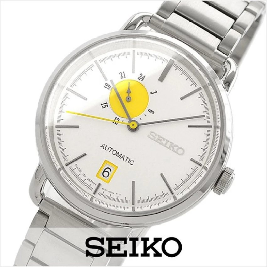 SEIKO SPIRIT Automatic Made in Japan สายสแตนเลส สีเงิน/สีเหลือง รุ่น SCVE001  | Shopee Thailand