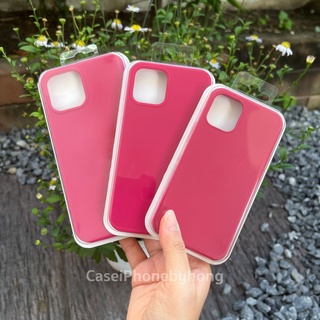 🔥เคสกำมะหยี่มีโลโก้ สีกุหลาบ ใช้สำหรับเคสมือถือ i13 mini Pro Promax,7 8 plus,SE2,X XR XSmax,11 Pro Max,12 mini Pro Max🔥