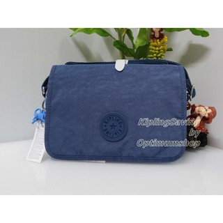 Kipling Delphin N SW สี Mineral Blue SW ขนาด 23 x 15.5 x 5 cm สะพายน่ารัก