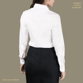 มุมทอง เสื้อนักศึกษาหญิง แขนยาว(ซ่อนกระดุม)
