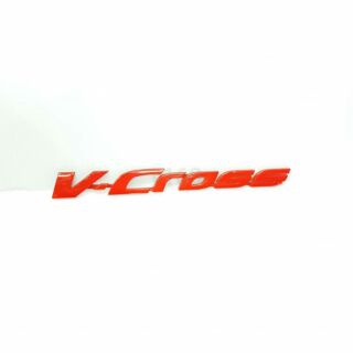 โลโก้คำว่า V Cross แปะisuzu2012-2019สีแดง