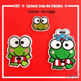 sanrio - keroppi แพทช์ปักผ้าลายกบ diy 1 ชิ้น