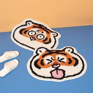 [ลดเพิ่มอีก15% ใส่โค้ด 353RZQ เฉพาะ10-12ธ.ค.65] พร้อมส่ง Tiger Face mat พรมเช็ดเท้า