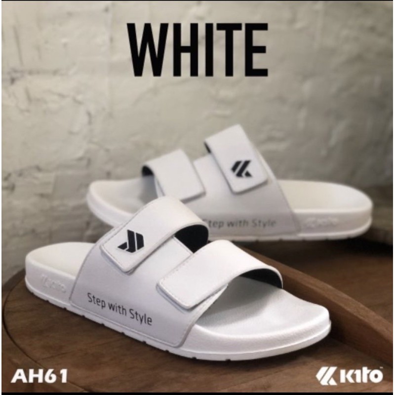(ส่งต่อ สภาพดี) ของแท้ 💯% !!! Kito Move รุ่น​ AH61 รองเท้าแตะแบบสวม สีขาว ไซส์​ 38 มือสองสภาพ100%