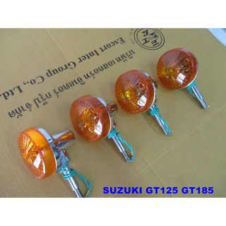 SUZUKI GT125 GT185 GT250 GT380 GT500 TURN SIGNAL INDICATOR FR SET (4 PCS.) // ไฟเลี้ยว (เซ็ท 4 หลอด) คุณภาพดีเยี่ยม