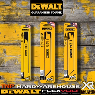 DEWALT ใบเลื่อยชักงานเหล็ก ยาว 6,8 นิ้ว 18,24TPI ตัดเหล็ก รุ่น DW4811,4813,4821