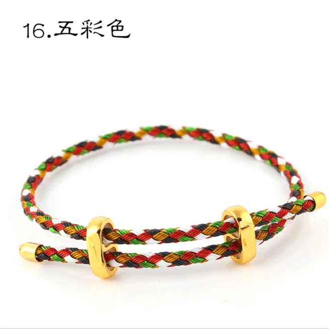 สร้อยข้อมือเชือกลวดเหล็ก 3 มม. หัวเข็มขัด 8 ปรับระดับได้ thumbnail 4