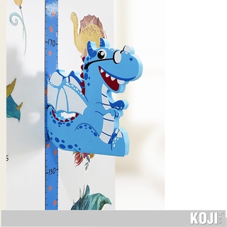 GhouseOnline KOJI ที่วัดส่วนสูงแม่เหล็กไดโนเสาร์ติดผนัง 3D  (65-185 cm.) SK39003 สีฟ้า