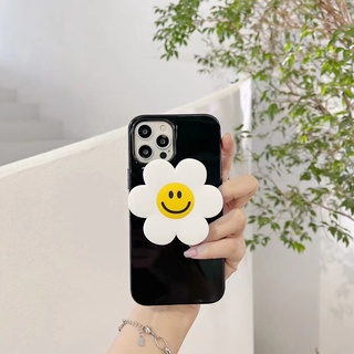 พร้อมส่ง เคสโทรศัพท์มือถือแบบนิ่ม ลายดอกไม้น่ารัก พร้อมที่ตั้งวาง สําหรับ Iphone 13 12 11Pro Xsmax 7 8Plus SE2020 XR 6S