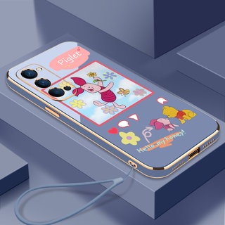 เคสโทรศัพท์มือถือ ชุบไฟฟ้า ขอบตรง ลายหมูนิจิ สําหรับ Oppo RENO 4 4G RENO 4pro 4G RENO 4SE RENO 5 RENO 5pro RENO 5pro plus