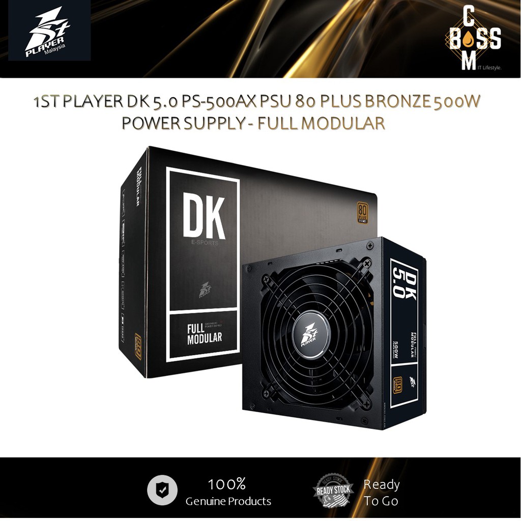 1ST PLAYER DK 5.0 PS-500AX PSU 80 PLUS BRONZE พาวเวอร์ซัพพลาย 500W - MODULAR FULL
