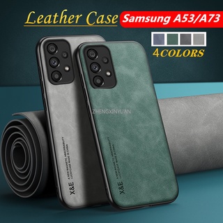 เคสโทรศัพท์มือถือหนัง กันกระแทก พร้อมแผ่นโลหะ แม่เหล็ก หรูหรา สําหรับ Samsung A52 A52S A73 5G A12 A13 4G A33 M33