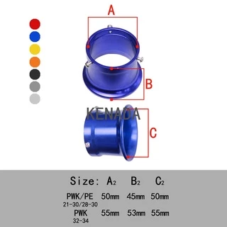 ปากแตร ปากแตรคาบู CNC 50mm และ 55mm อากาศสะอาดคาร์บูเรเตอร์เหมาะสำหรับ PE 28mm 30mm 30mm 34mm （ไทยส่ง CNC ทนทาน）