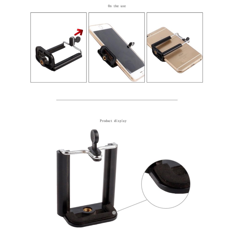 Stand Mount Holder Clip Bracket Tripod Adapter for Phoneขาตั้งกล้องขายึดที่ยึดคลิปอะแดปเตอร์ขาตั้งกล้อง สำหรับโทรศัพท์ ราคา ถูกที่สุด ดีลบีเคเค แกลเลอรีภาพที่ 9