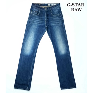 ยีนส์ G-Star Raw เอว 33 เฟดสวย ผ้าหนา ขากระบอกตรง