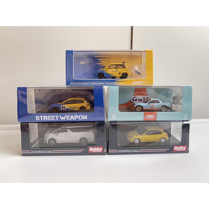 Inno64, Tarmac, Street weapon EG6 Spoon, Hobby Japan EK9, Alphard, Rx7 Gulf, City spoon รถเหล็ก รถขอ