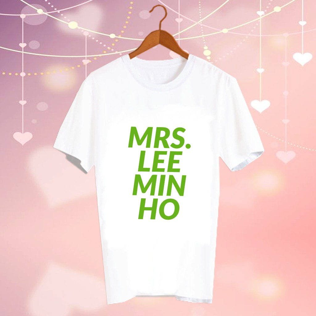 เสื้อยืดสีขาว สั่งทำ Fanmade แฟนเมด แฟนคลับ ศิลปินเกาหลี CBC95 mrs lee min ho